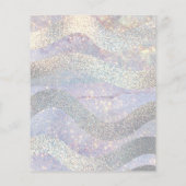 Prospectus 11,4 Cm X 14,2 Cm Elégante parties scintillant aquarelle flottante (Dos)