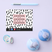 Prospectus 11,4 Cm X 14,2 Cm Emplacement Emplacement Emplacement Carte Immobili (Simple)