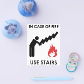 Prospectus 11,4 Cm X 14,2 Cm En Coque des escaliers d'incendie (Simple)