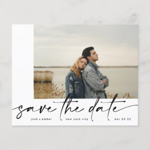 Prospectus 11,4 Cm X 14,2 Cm Encadré   Faire-part de save the date à petit prix