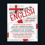 Prospectus 11,4 Cm X 14,2 Cm England Flag, Anglais Language Course Publicité<br><div class="desc">England Flag,  Cours De Langue Anglaise Flyers Publicitaires Par Le Magasin Carte de visite.</div>