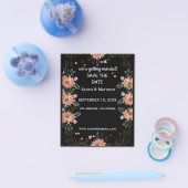 Prospectus 11,4 Cm X 14,2 Cm enregistrer la date, florale, (Simple)