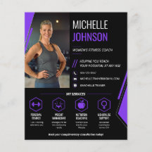 Entraîneur de fitness pour femmes avec code QR pho