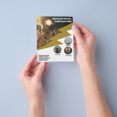 Prospectus 11,4 Cm X 14,2 Cm Entrepreneur électrique (main)