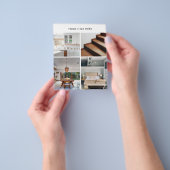 Prospectus 11,4 Cm X 14,2 Cm Entreprise 4 Photo promotionnelle double face (main)