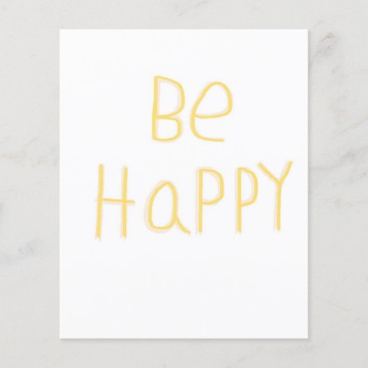 Prospectus 11,4 Cm X 14,2 Cm être heureux (Devant)