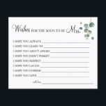 Prospectus 11,4 Cm X 14,2 Cm Eucalyptus souhaite que le bientôt être la carte d<br><div class="desc">Ajoutez vos propres informations et pour une personnalisation plus poussée,  cliquez sur le lien "cliquez pour customiser plus loin". ~ Vérifier la collection pour les jeux,  les invitations,  les signes et plus ~</div>