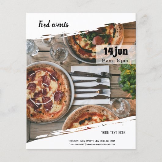 Prospectus 11,4 Cm X 14,2 Cm Événement alimentaire (Devant)