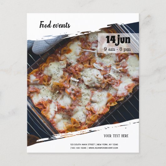 Prospectus 11,4 Cm X 14,2 Cm Événement alimentaire (Devant)