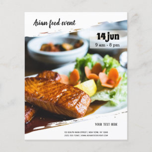Prospectus 11,4 Cm X 14,2 Cm Événement gastronomique asiatique
