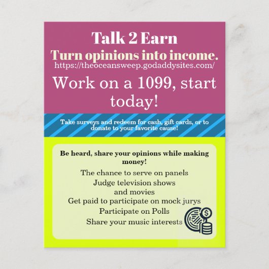 Prospectus 11,4 Cm X 14,2 Cm Exemple de circulaire d'affaires (Devant)