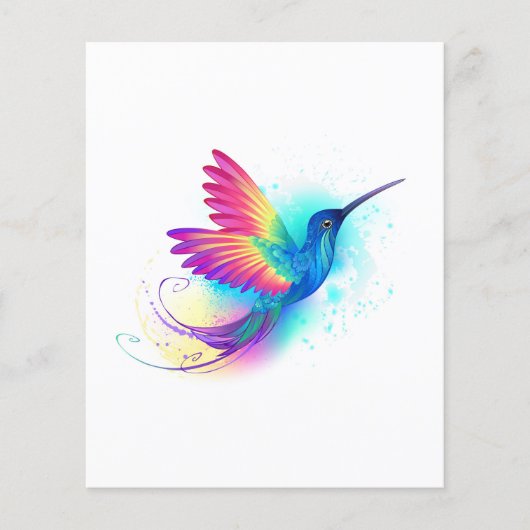 Prospectus 11,4 Cm X 14,2 Cm Exotic Rainbow Hummingbird (Devant)