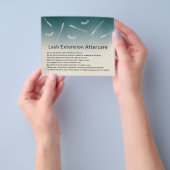 Prospectus 11,4 Cm X 14,2 Cm Extensions Eyelash Cute Turquoise Ombre Aftercare  (main)