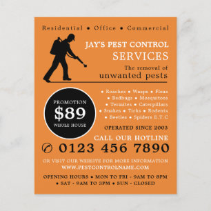 Prospectus 11,4 Cm X 14,2 Cm Exterminateur, Publicité pour la lutte antiparasit