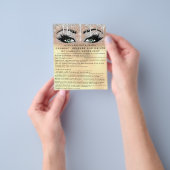 Prospectus 11,4 Cm X 14,2 Cm EYELASH EXTENSION RELEASE WAIVER Green Gold (main)
