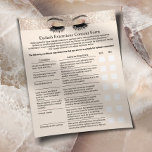 Prospectus 11,4 Cm X 14,2 Cm Eyelash Extension Responsabilité Renonciation Form<br><div class="desc">Formulaire de renonciation à la responsabilité de l'extension Eyelash et de mainlevée.</div>