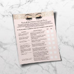 Prospectus 11,4 Cm X 14,2 Cm Eyelash Extension Responsabilité Renonciation Gold<br><div class="desc">Prolongation Eyelash Responsabilité Renonciation & Libération Forme Gold Parties scintillant Bordure Flyers.</div>