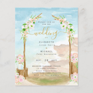Prospectus 11,4 Cm X 14,2 Cm Faire-Invitation de Mariage Côte à Budget Réduit