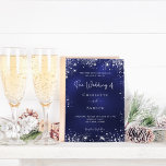 Prospectus 11,4 Cm X 14,2 Cm Faire-part de mariage budget de parties scintillan<br><div class="desc">Veuillez noter que cette invitation est sur papier de prospectus et très mince. Les enveloppes ne sont pas incluses. Pour des invitations plus épaisses (même conception), veuillez visiter notre magasin. Un arrière - plan bleu marine, décoré avec de la poussière de parties scintillant en faux argent. La couleur bleue est...</div>
