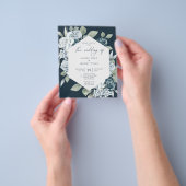 Prospectus 11,4 Cm X 14,2 Cm Faire-part de mariage budgétaire | Flyer (main)