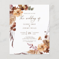 Faire-part de mariage budgétaire | novembre
