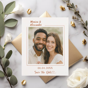 Prospectus 11,4 Cm X 14,2 Cm Faire-part de mariage en terre cuite ivoire avec p