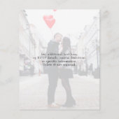 Prospectus 11,4 Cm X 14,2 Cm Faire-part de mariage photo budgétaire (Dos)