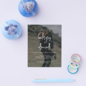Prospectus 11,4 Cm X 14,2 Cm Faire-part de mariage photo moderne (Simple)