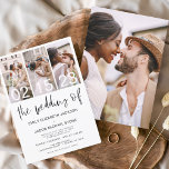 Prospectus 11,4 Cm X 14,2 Cm Faire-part de mariage photo noir et blanc Budget<br><div class="desc">Célébrez votre histoire d'amour avec notre Faire-part de mariage photo Budget noir et blanc. Cette invitation élégante et abordable capture la beauté intemporelle de votre romance en noir et blanc classique. Conçu pour convenir à n'importe quel budget, cette invitation ne compromet pas le style. La simplicité du noir et du...</div>