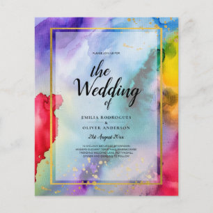 Prospectus 11,4 Cm X 14,2 Cm FAIRE-PART DE MARIAGE PRIDE EN COURSE Encre LeahG
