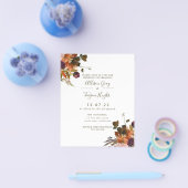 Prospectus 11,4 Cm X 14,2 Cm Fall Wedding Invitation | Budget Flyer (Simple)