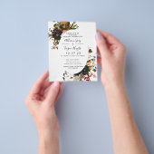 Prospectus 11,4 Cm X 14,2 Cm Fall Wedding Invitation | Budget Flyer (main)