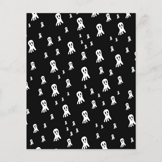 Prospectus 11,4 Cm X 14,2 Cm Fantômes d'Halloween foncé (Devant)
