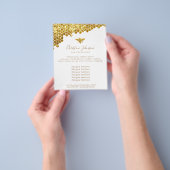 Prospectus 11,4 Cm X 14,2 Cm faux glitter bee honeycomb (main)