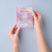 Prospectus 11,4 Cm X 14,2 Cm faux pearlescent effet salon de beauté (main)