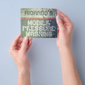 Prospectus 11,4 Cm X 14,2 Cm Faux texture de surface humide (main)