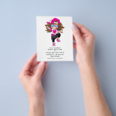 Prospectus 11,4 Cm X 14,2 Cm Fête d'anniversaire de fille de hip-hop cool rap (main)