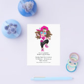 Prospectus 11,4 Cm X 14,2 Cm Fête d'anniversaire de fille de hip-hop cool rap (Simple)