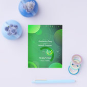 Prospectus 11,4 Cm X 14,2 Cm Fête de graduation géométrique (Simple)