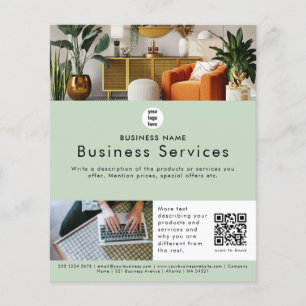 Prospectus 11,4 Cm X 14,2 Cm Feuillet publicitaire de vente Service promotionne