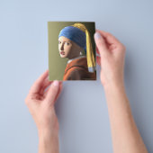 Prospectus 11,4 Cm X 14,2 Cm Fille avec une perle (main)