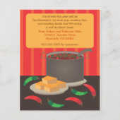 Prospectus 11,4 Cm X 14,2 Cm Filtre d'annonce Chili Cook Off (Dos)