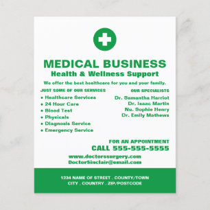 Prospectus 11,4 Cm X 14,2 Cm First Aid Symbol, General Practitioner, Nurse