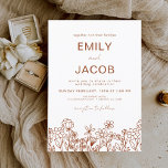 Prospectus 11,4 Cm X 14,2 Cm Fleur sauvage Budget Terracotta Mariage botanique<br><div class="desc">Donnez le ton à votre fleur sauvage mariage botanique en Terracotta avec des suites d'invitation enchanteresses. La meilleure façon d'annoncer votre grand jour à vos amis et votre famille, ces invitations donnera à vos invités un aperçu de la beauté botanique qui les attend. La suite d'invitation devrait refléter la beauté...</div>