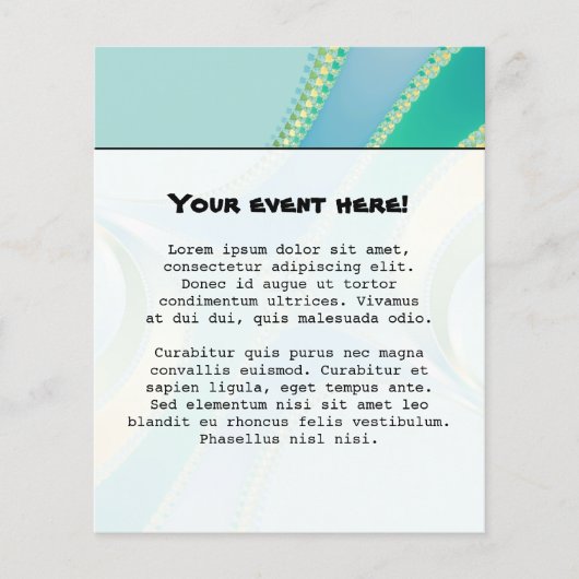 Prospectus 11,4 Cm X 14,2 Cm Fleurir - Art Fractal (Devant)