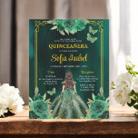 Prospectus 11,4 Cm X 14,2 Cm Floral Emerald Green Butterfly Quinceanera<br><div class="desc">Célébrez une étape magique avec une magnifique invitation Floral Emerald Green et Gold Butterfly Quinceañera. Avec ses tonalités vertes émeraude et ses délicats accents dorés, cet élégant design est orné de beaux motifs floraux et de papillons fantaisistes, symbolisant croissance et transformation. Parfait pour une quinceañera sophistiquée et d'inspiration nature, l'invitation...</div>