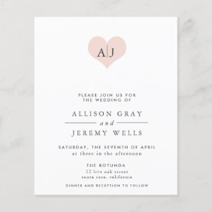 Prospectus 11,4 Cm X 14,2 Cm Flore Faire-part de mariage