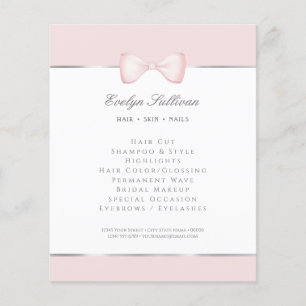 Prospectus 11,4 Cm X 14,2 Cm Flyer coquette rose