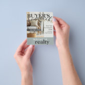Prospectus 11,4 Cm X 14,2 Cm Flyer d'agent immobilier (main)