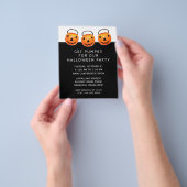Prospectus 11,4 Cm X 14,2 Cm Flyer de fête d'Halloween (main)